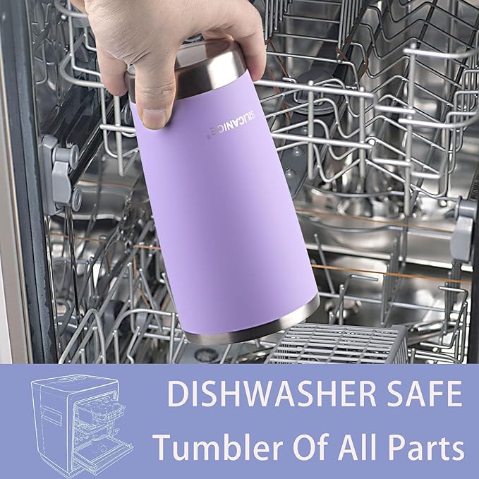 20 oz Stainless Steel Vacuum Insulated Tumbler with Lid,Durable Travel Coffee Mugs Cups,Dishwasher Safe, Spill Proof,Grils Women men Friends Tumblers,Easy Cleaning (Granular Purple, 20 oz)