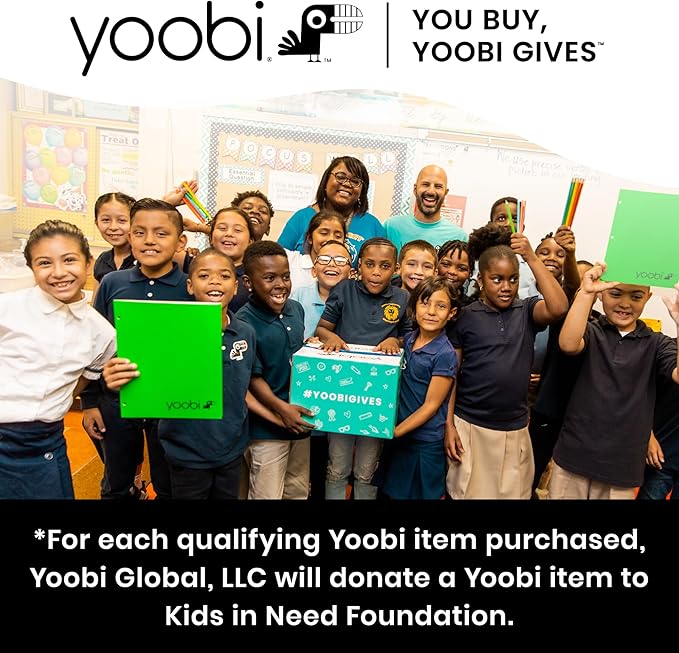 Yoobi Reusable Snack Bags – 3 Brightly Colored Food-Safe Lunch Bags in Various Sizes – Fun for Kids & Adults