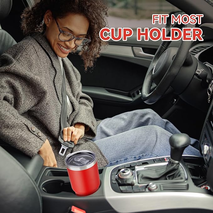 30 oz Tumbler with Lid Stainless Steel Tumblers Vacuum Insulated Cup Reusable Powder Coated Travel Mug Double Wall Leak Proof Portable Cups Keep Cold Drinks for 12 Hours, Wine Red, 1 Pack