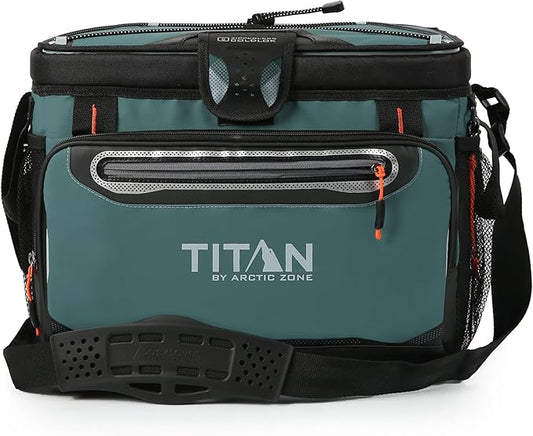 Titan by Arctic Zone Deep Freeze Cooler - Zipperless Hardbody Cooler - Deep Freeze Insulation, HardBody Liner, and SmartShelf