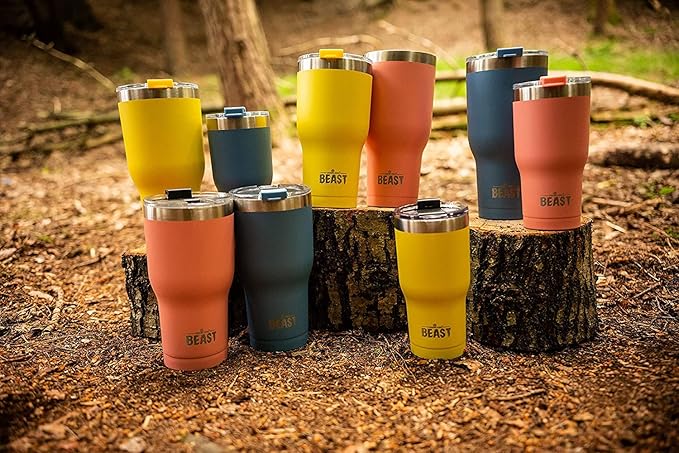 Beast 20 oz Tumbler Stainless Steel Vacuum Insulated Coffee Ice Cup Double Wall Travel Flask (Blossom Pink)