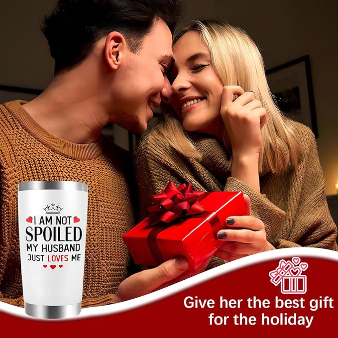 Valentines Day Gifts for Wife - Wife Gifts - Wife Tumbler, Valentine, Christmas, Mothers Day, Birthday Anniversary Wedding Present for Her, Women, Best Wife Ever Gift - 20oz Insulated Tumbler