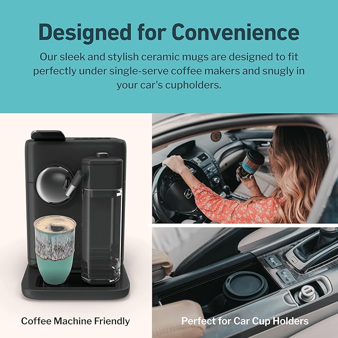 Travel Mug - Travel Coffee Mug – Reusable Coffee Cup Unique To Go Mug – Microwave & Dishwasher Safe Coffee Tumbler - Gifts For Women Men Him Her – 12oz - Nebula