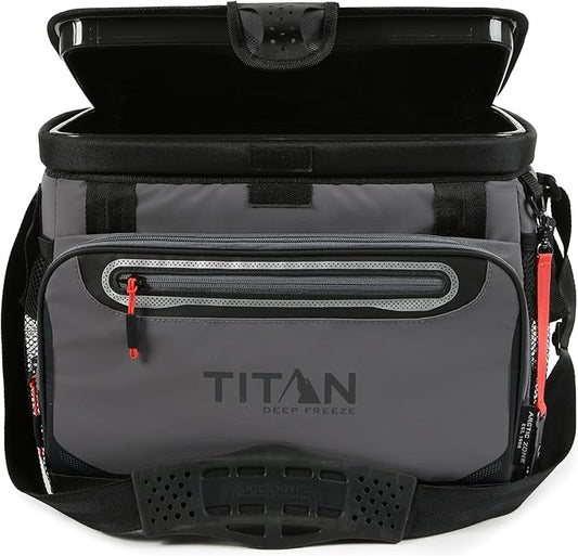 Titan by Arctic Zone Deep Freeze Cooler - Zipperless Hardbody Cooler - Deep Freeze Insulation, HardBody Liner, and SmartShelf