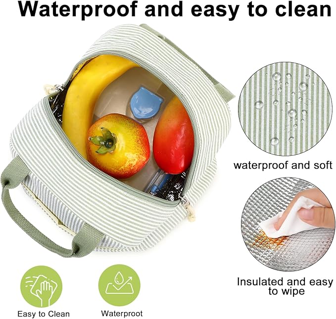 Bluboon Lunch Box for Women Cute Lunch Bag Reusable Insulated Lunch Bags Large Capacity Lunchbox Cooler for Work Picnic or Travel