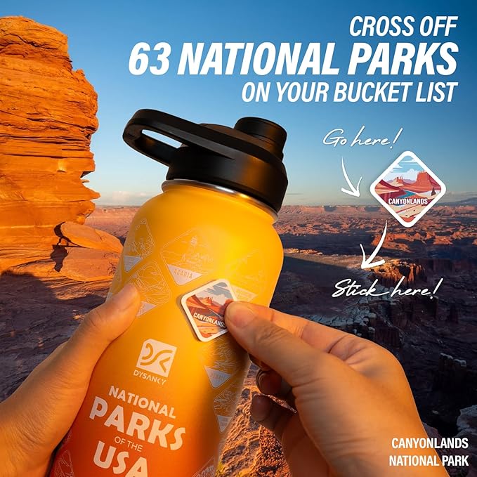 40 oz Insulated Water Bottle | Thickened Stainless Steel Vacuum Metal | Portable Sports Water Jug for Gym and Hiking with Straw, Carrier Bag, Handle Strap | BPA-Free 40 oz