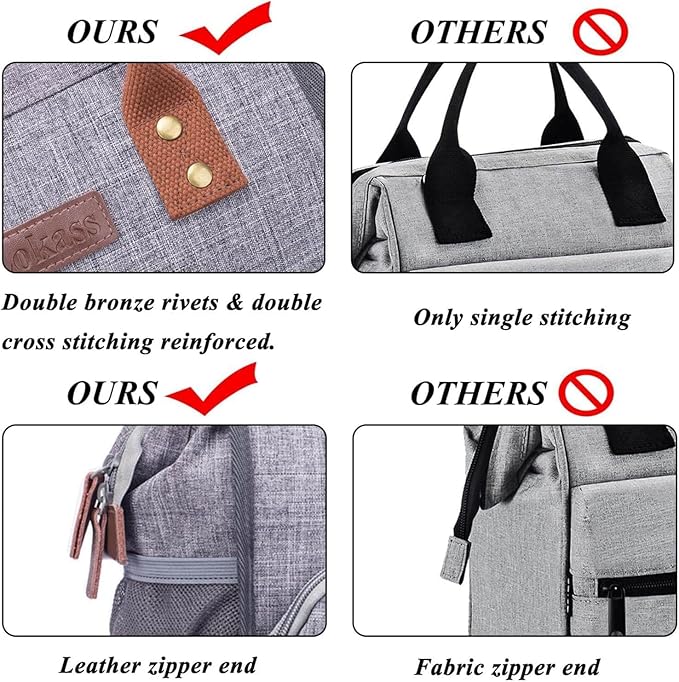 Personalized Lunch Box for Women, Initial Reusable Insulated Lunch Bag, Wide-Open Adult Lunchbox Cooler Lunchbag Snack Organizer, Initial Leakproof Lunch Tote Bag for Picnic Work Outdoors Grey - H