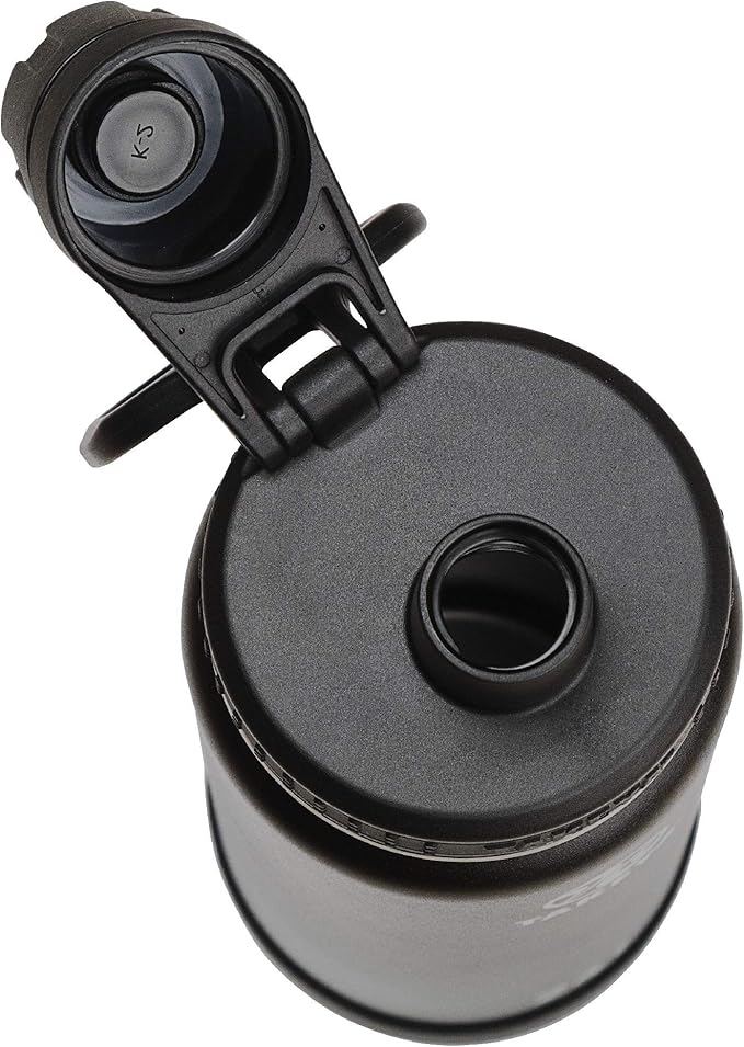 Takeya Actives Water Bottle with Spout Lid - Bottle with Double Stainless Steel Insulation - Dishwasher Safe & BPA-Free - Bottle with Spout Lid & Removable Bumper - 18 oz, Onyx