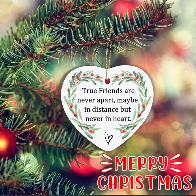 Thinking of You Gifts for Friends, Jocidea Friendship Ornaments Birthday Gifts for Friend Female Friendship Gifts for Women Gifts for Women Frined Bridesmaid Gifts - Friend Xmas Gifts