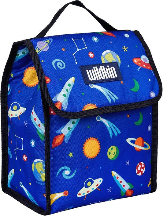 Wildkin Kids Insulated Lunch Bag – Reusable, Ideal for Hot/Cold Snacks, School & Travel - Out of this World