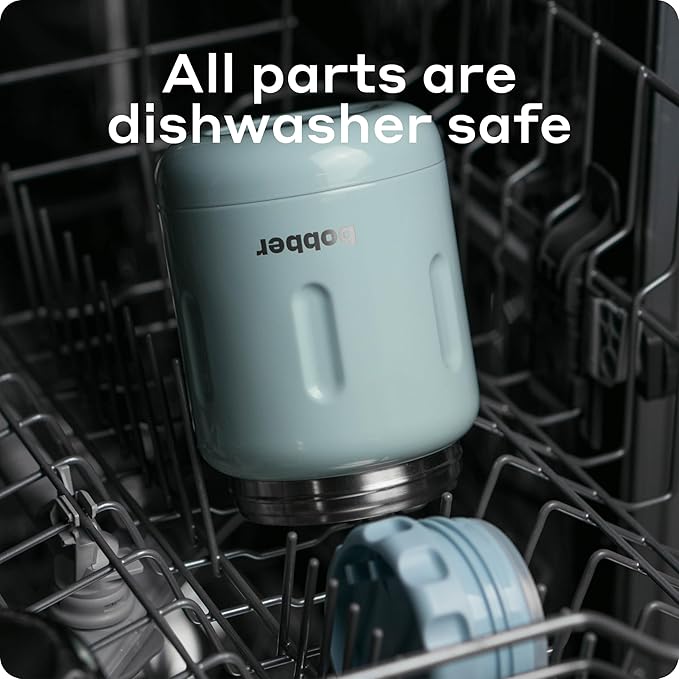 BOBBER 16 oz Wide Mouth Insulated Thermos Food Jar for Soup and Hot Food – Stainless Steel with Built-in Spoon and Bowl – Keeps Hot for 10 Hours, Cold for 15 Hours (Deep Teal)