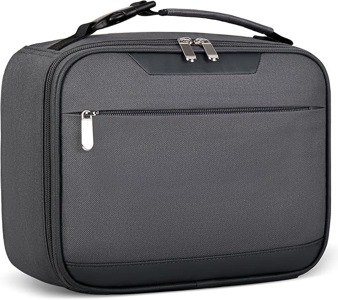 Tuwubi Kids Lunch Bag Insulated Lunch Box for Kids Small Lunch Bag for Boys/Girls Durable Lunchbox for School,Charcoal Grey 10-Can(5L)