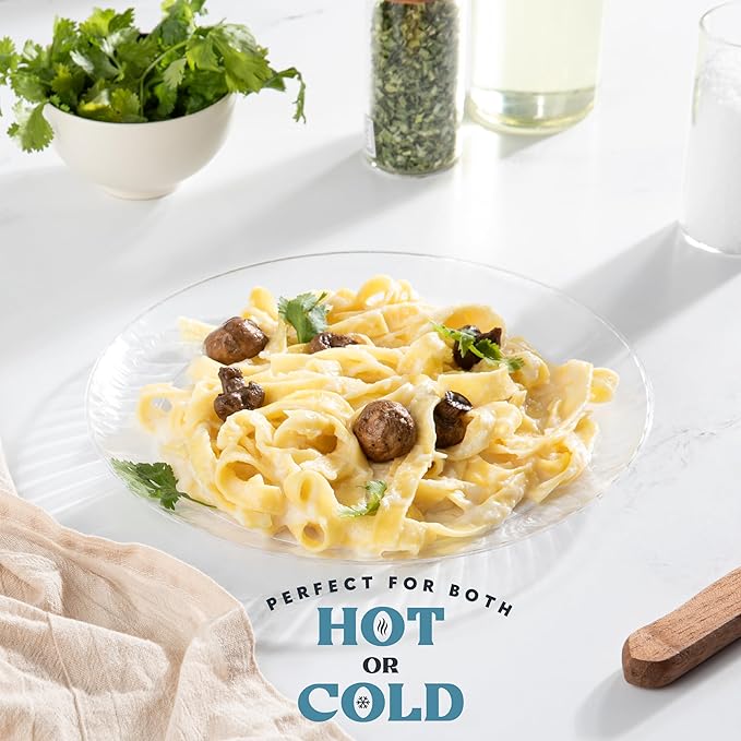 PLASTICPRO 60 Pack Crystal Like Clear Disposable 9 inch Plastic Plates Dinner Dishes Plates for Special Occasions Parties