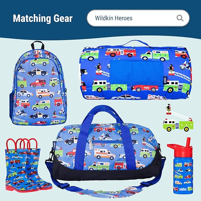 Wildkin Kids Insulated Lunch Bag – Reusable, Ideal for Hot/Cold Snacks, School & Travel - Heroes