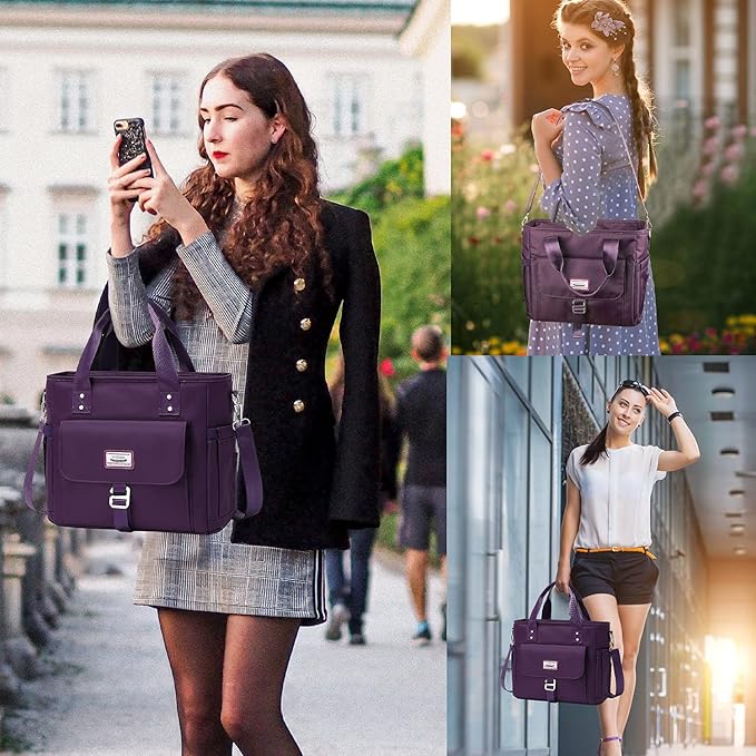 Weitars Lunch Bag for Women Work,Insulated Lunch Box Extra Large Lunch Tote Bag,Wide-Open Tote Cooler Bag With Removable Shoulder Strap with Side Pocket,Lunchbag For Picnic Hiking Beach