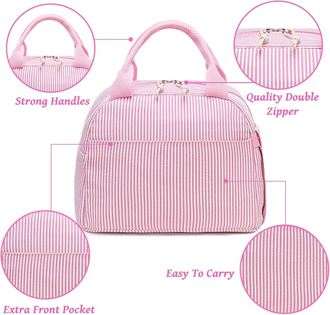 Bluboon Lunch Box for Women Cute Lunch Bag Reusable Insulated Lunch Bags Large Capacity Lunchbox Cooler for Work Picnic or Travel