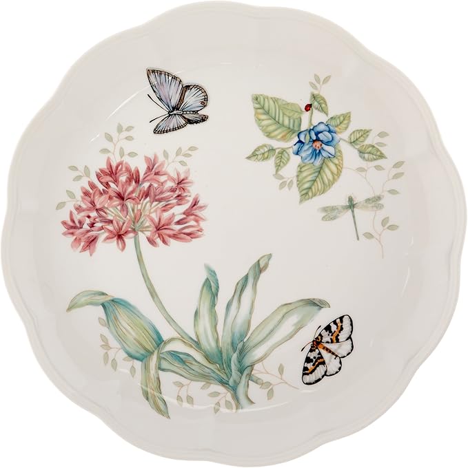 Lenox 6342794 Lenox Butterfly Meadow 18-Piece Dinnerware Set White
