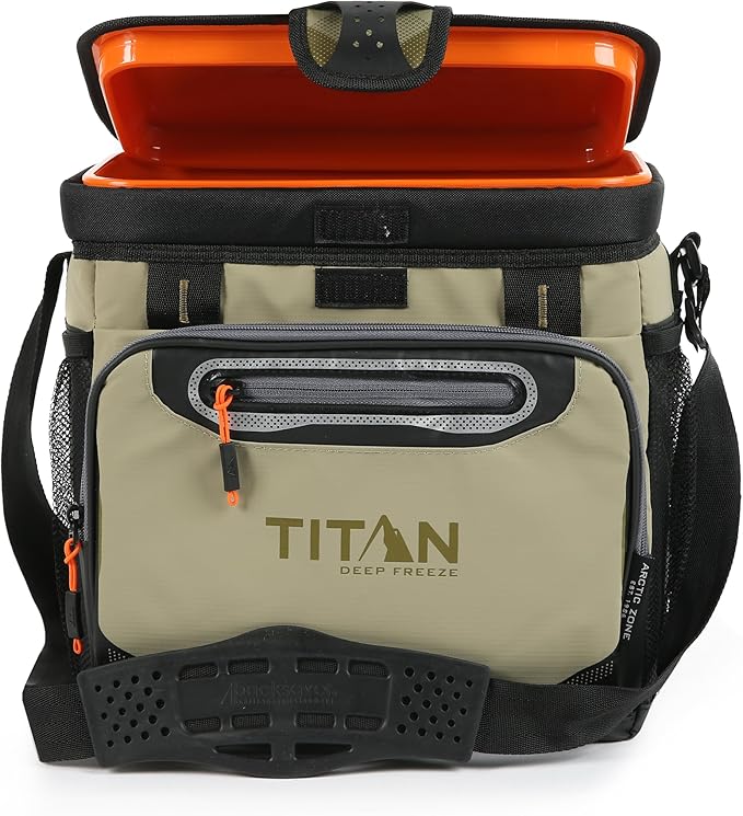 Titan by Arctic Zone Deep Freeze Cooler - Zipperless Hardbody Cooler - Deep Freeze Insulation, HardBody Liner, and SmartShelf