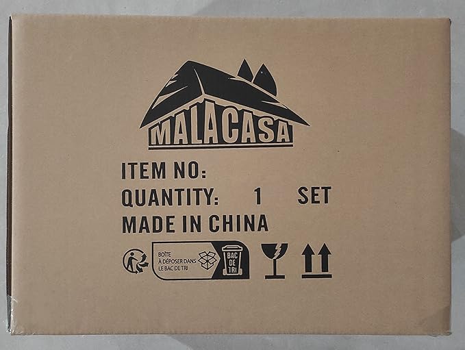 MALACASA 18 Pieces Porcelain Dinnerware Set, Modern White Dish Set for 6, Premium Serving Plates and Bowls Sets, Chip and Scratch Resistant Dishware Sets Kitchen Dishes Dining Ware Set, Series LEAH