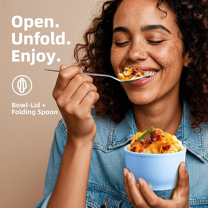 Thermo for Hot Food for Adults Kids | Wide Mouth, 26 oz Insulated Food Jar with Spoon, Leakproof Soup Thermo for School Office Travel, Thermal Steel Lunch Container Easy to Carry (Light Blue)