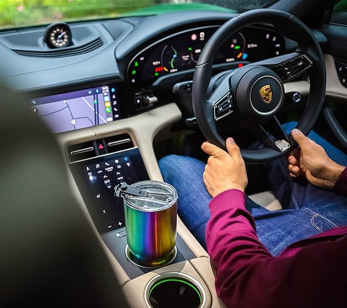 Beast 30 oz Tumbler Stainless Steel Vacuum Insulated Coffee Ice Cup Double Wall Travel Flask (Rainbow)