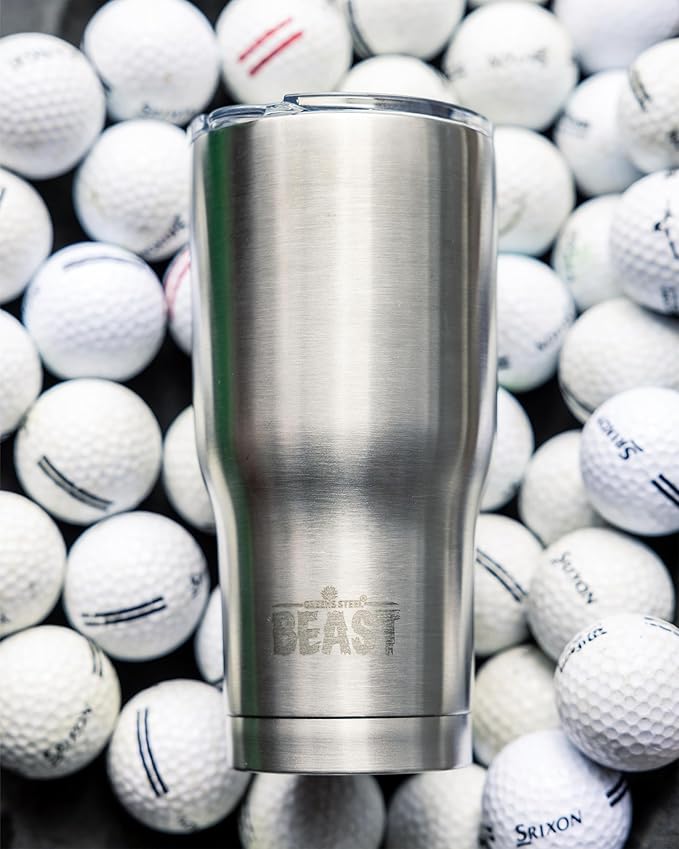 Beast 40 oz Tumbler Stainless Steel Vacuum Insulated Coffee Ice Cup Double Wall Travel Flask (Stainless Steel)