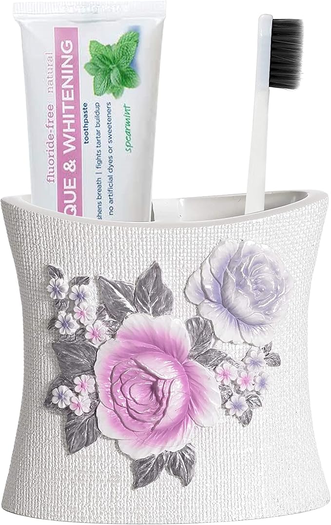 Popular Bath Tooth Brush Holder, Michelle Collection, 5x3, Lilac