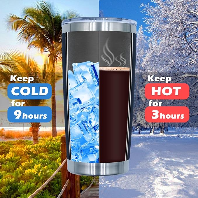 20oz Tumbler Bulk Stainless Steel Tumblers with Lid Vacuum Insulated Double Wall Travel Coffee Mug Powder Coated Tumbler Cup for Hot and Cold Drinks(Navy Blue, 12 pack)