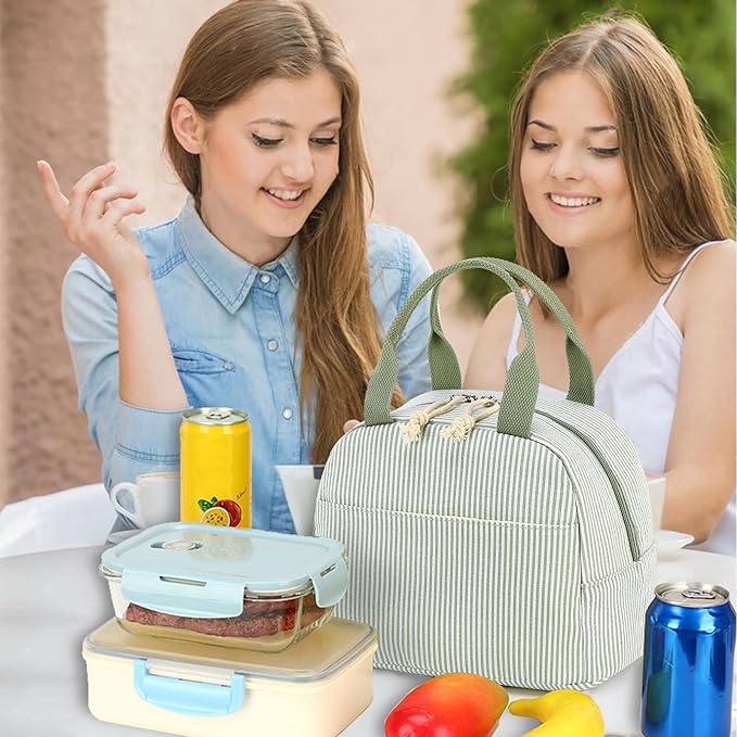 Bluboon Lunch Box for Women Cute Lunch Bag Reusable Insulated Lunch Bags Large Capacity Lunchbox Cooler for Work Picnic or Travel