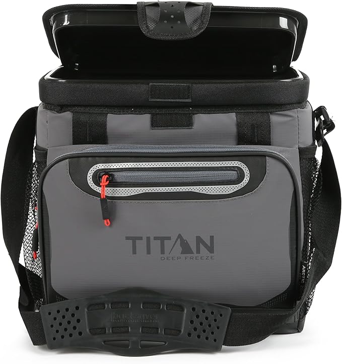 Titan by Arctic Zone Deep Freeze Cooler - Zipperless Hardbody Cooler - Deep Freeze Insulation, HardBody Liner, and SmartShelf