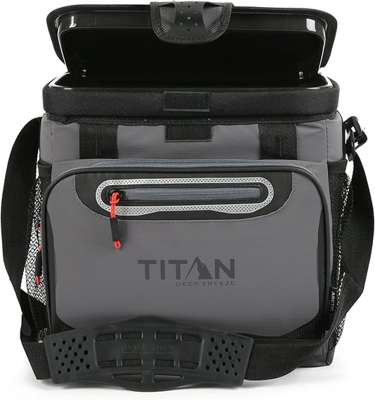 Titan by Arctic Zone Deep Freeze Cooler - Zipperless Hardbody Cooler - Deep Freeze Insulation, HardBody Liner, and SmartShelf