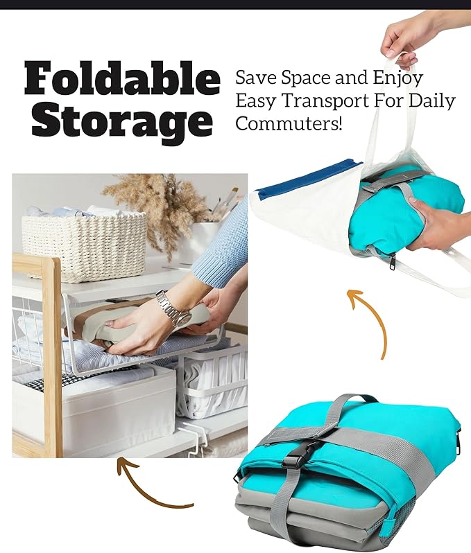 SUNNY BIRD Dual Compartment Lunch Bag Insulated Lunch Box for Women and Men (Aqua Blue 01)