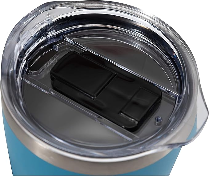 COOL GEAR American Designed, Stainless Steel, Dishwasher Safe, Copper Lined BPA Free Lid Tumbler, 2 Pack - 16 oz - Chrome