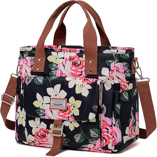 Weitars Lunch Bag for Women,Leak Proof Lunch Box for Work,Insulated Large Lunch Tote Bag with Removable Shoulder Strap, Lunch Bag For Picnic Hiking