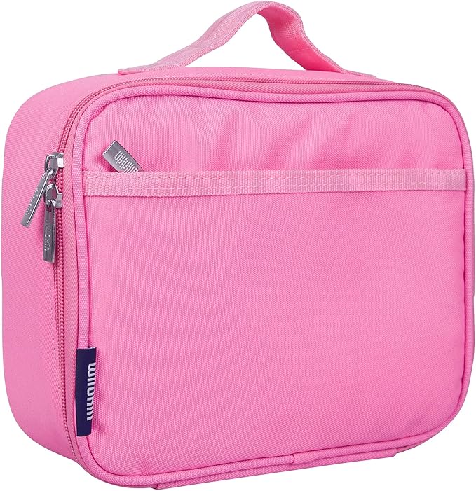 Wildkin Kids Insulated Lunch Box – Durable and Reusable for School & Travel - Flamingo Pink