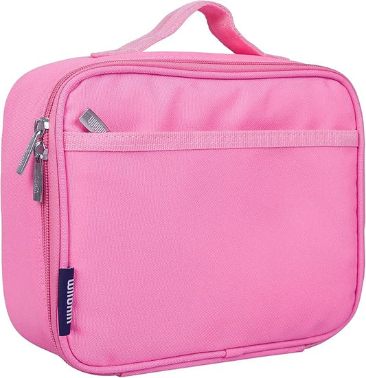 Wildkin Kids Insulated Lunch Box – Durable and Reusable for School & Travel - Flamingo Pink