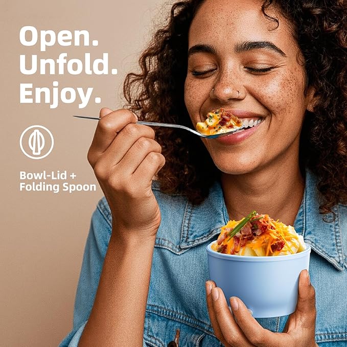 Thermo for Hot Food for Adults Kids | Wide Mouth, 18 oz Insulated Food Jar with Spoon, Leakproof Soup Thermo for School Office Travel, Thermal Steel Lunch Container Easy to Carry (Blue)