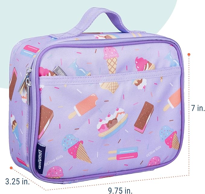 Wildkin Kids Insulated Lunch Box – Durable and Reusable for School & Travel - Sweet Dreams