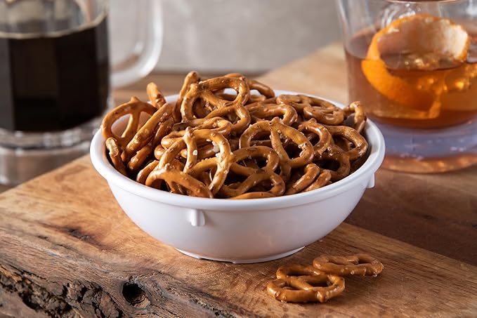 Carlisle FoodService Products Kingline Reusable Plastic Bowl Nappie Bowl for Home and Restaurant, Melamine, 14 Ounces, White, (Pack of 48)