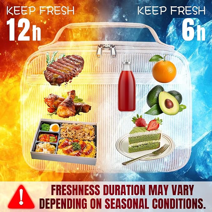 Personalized Insulated Lunch Bag with Name Custom Lunch Box 3-Lays Insulated Lunch Bag Tote for Travel Picnic Birthday