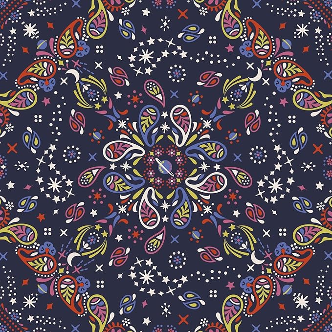 Vera Bradley Premium Cotton Lunch Bag, Starry Paisley