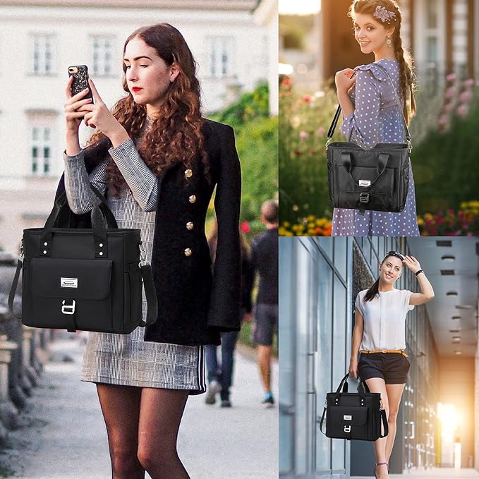 Weitars Insulated Lunch Bag for Men Women,Leak Proof Lunch Box for Work,Extra Large Lunch Tote Bag With Removable Shoulder Strap with Side Pockets,Reusable Lunch Cooler Purse For Picnic Hiking