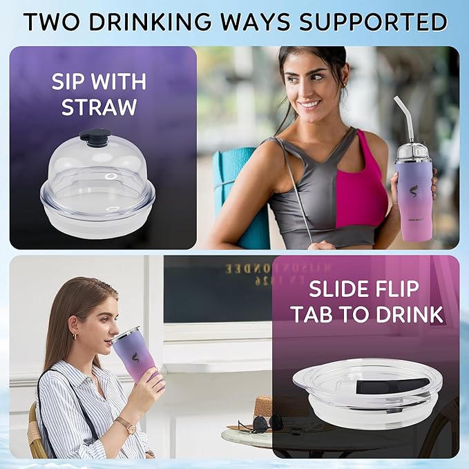 20Oz Insulated Tumbler With Straw And Lid,Stainless Steel Straws for Tumbler,Double Wall Vacuum Travel Mug,Spill Proof Tumble, Travel Cup for Iced Coffee, Pink Tumbler