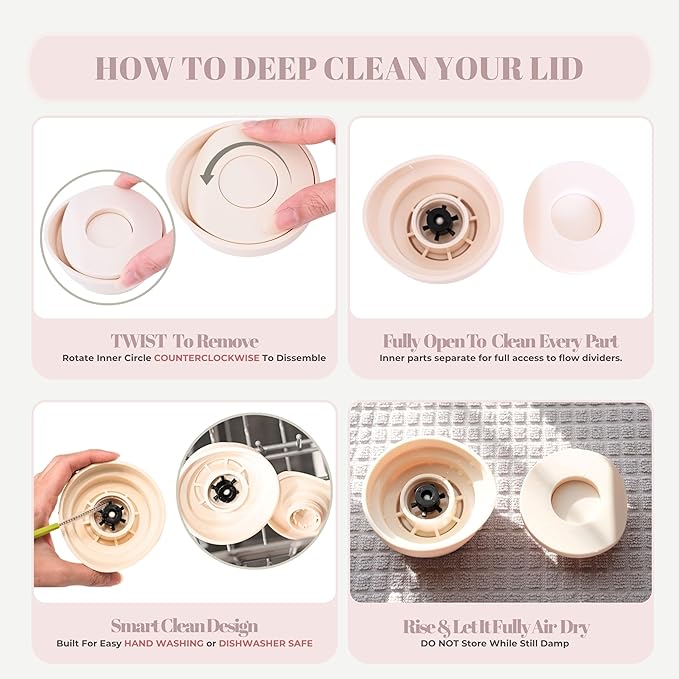 12 oz Push Button Lid Stainless Steel Travel Mug | Double Wall Insulated, Leak-Proof | Keeps Drinks Hot for 6hrs & Cold for 12hrs | Dishwasher Safe | Perfect for Coffee, Tea & More (Rose Quartz Pink)