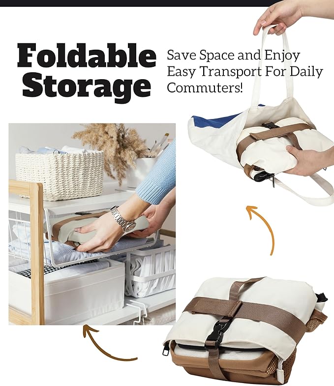 SUNNY BIRD Dual Compartment Lunch Bag Insulated Lunch Box for Women and Men (Ivory White 01)