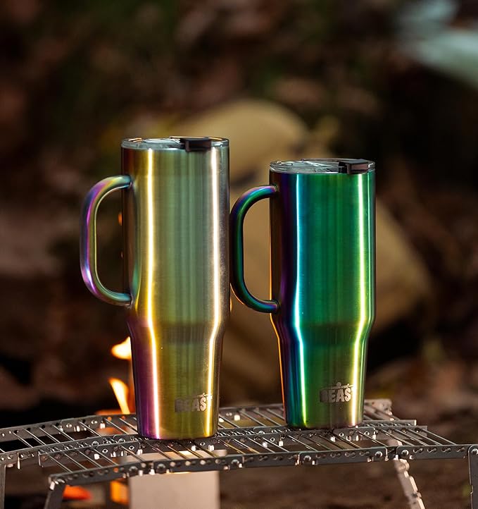 Beast 42 oz Tumbler Stainless Steel Vacuum Insulated Coffee Ice Cup Double Wall Travel Flask (Rainbow)