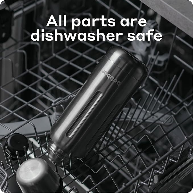 BOBBER 34 oz Stainless Steel Travel Thermos for Hot and Cold Drinks – Dishwasher Safe Metal Water Bottle with Cup Lid – Keeps Hot for 48 Hours – BPA-Free, Vacuum Insulated (Deep Teal)