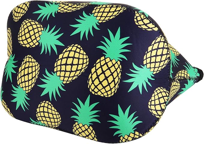 Violet Mist Womens Reusable Neoprene Lunch Bag Cute Insulated Lunch Box Pineapple Fruits Print Thermal lunch bags Bag Waterproof Food Handbags Meal Prep Lunchbags Travel Work Gift for Women Men Adult