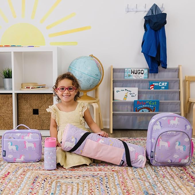 Wildkin Kids Insulated Lunch Box – Durable and Reusable for School & Travel - Unicorn