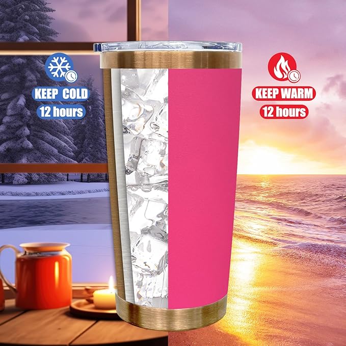 20 oz Tumbler Bulk 8 Pack Stainless Steel Tumblers with Lids and Straws, Double Wall Vacuum Insulated Travel Coffee Mug for Laser Engrave, Powder Coated Cups for Hot and Cold Drinks (Mixed B,8 pack)